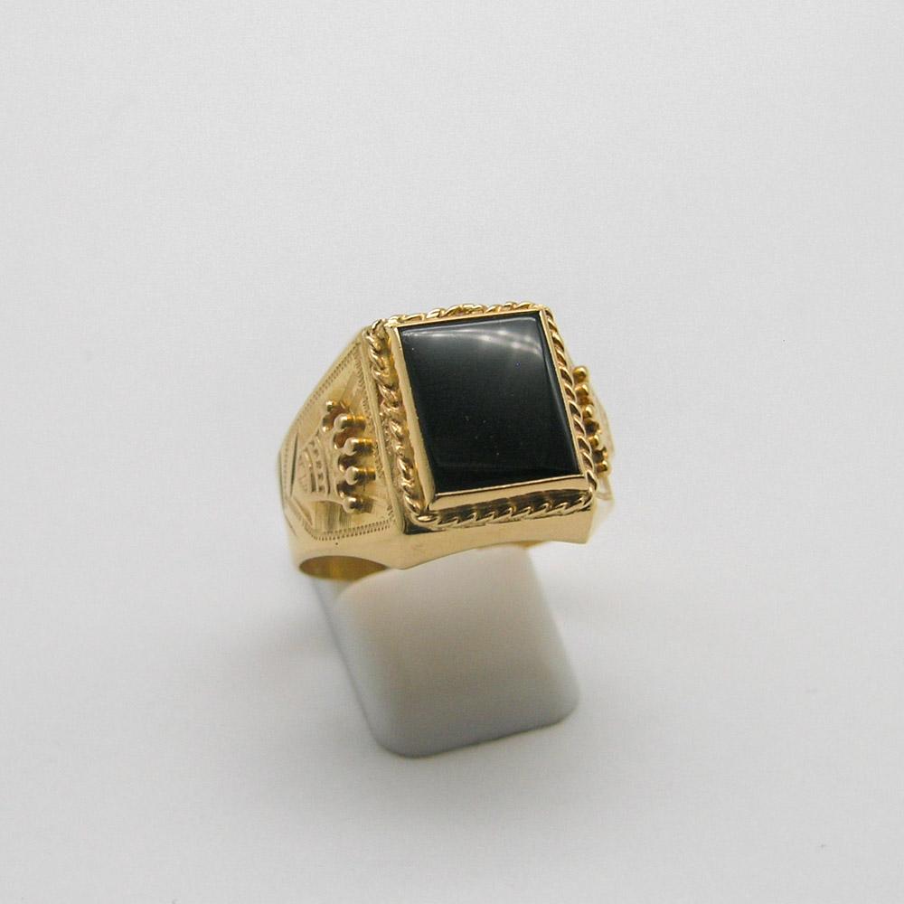 SELLO ONIX CON CORONA A824 /O.ROJO