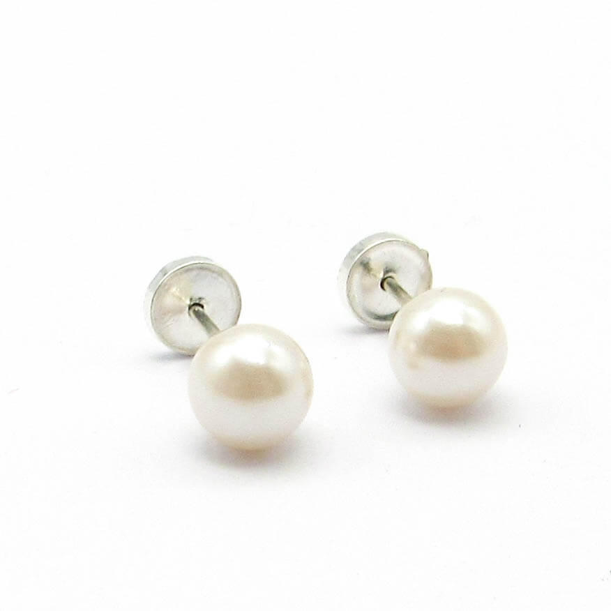 AROS ABRIDOR PERLA N°6 /PLATA