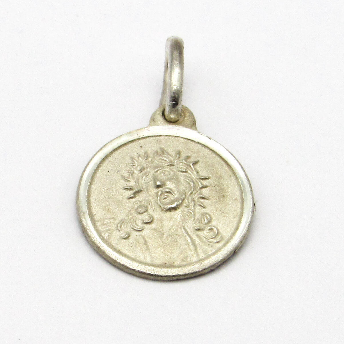 MEDALLA CRISTO 10MM /PLATA