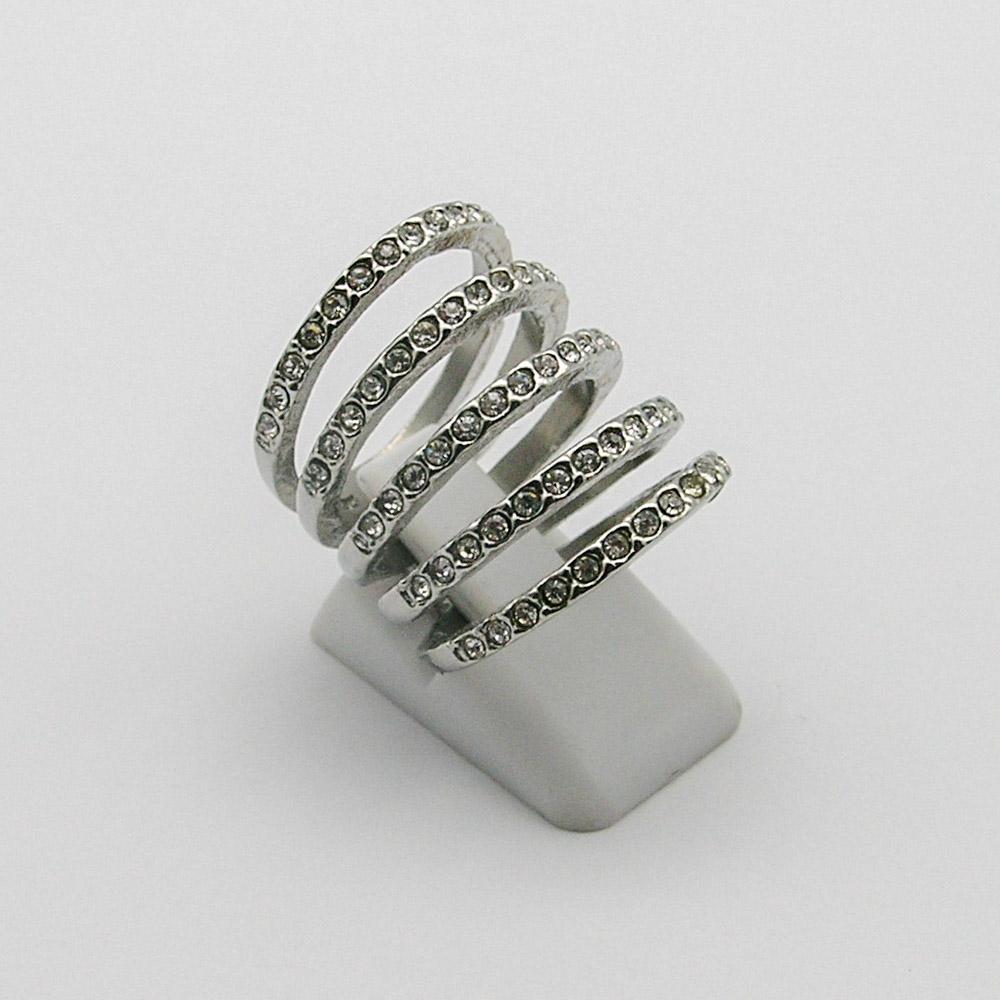 ANILLO LINEAS CON PIEDRA /AC
