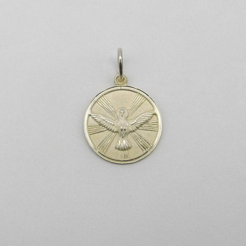 MEDALLA ESPIRITU SANTO 15MM  /PLATA
