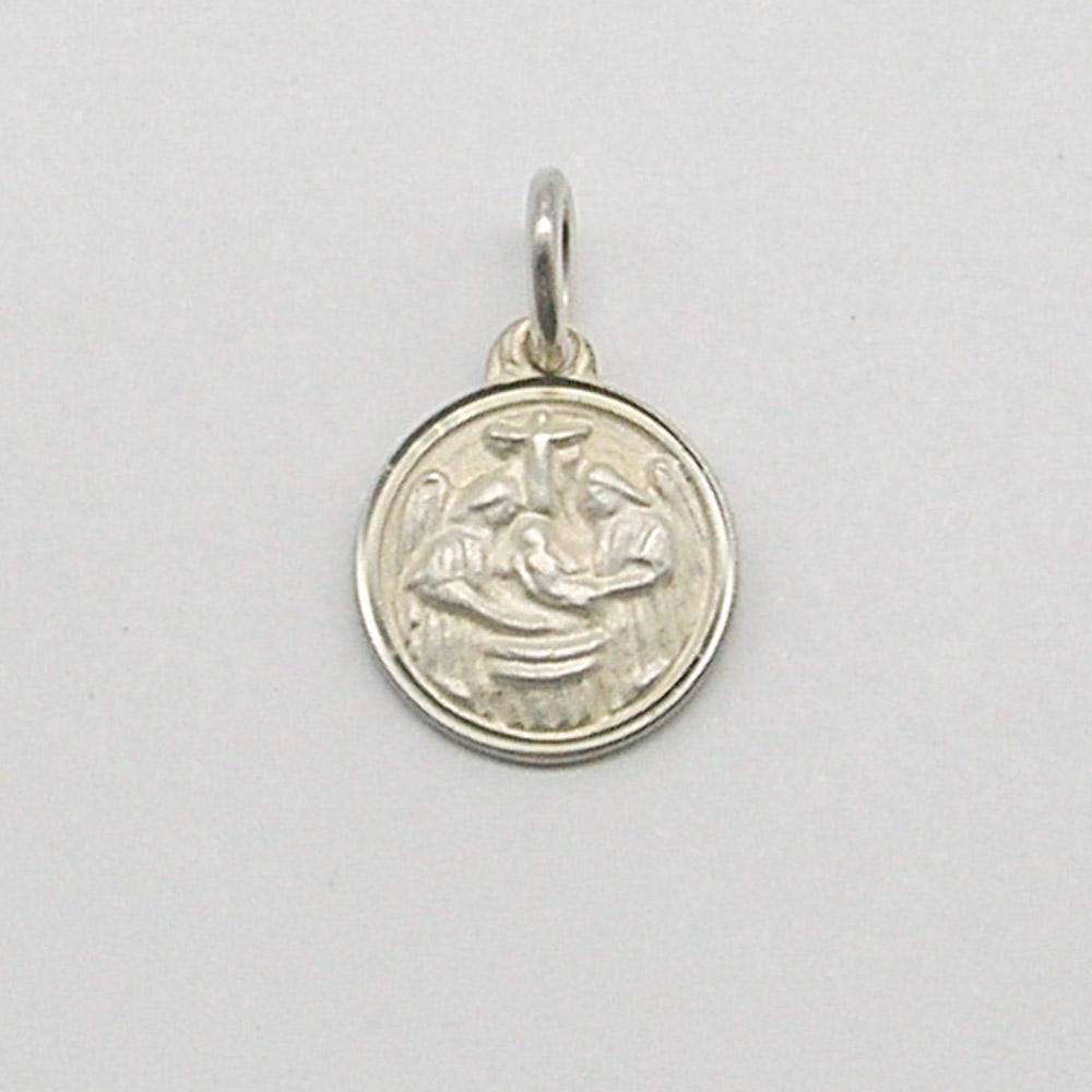 MEDALLA BAUTISMO 10MM /PLATA