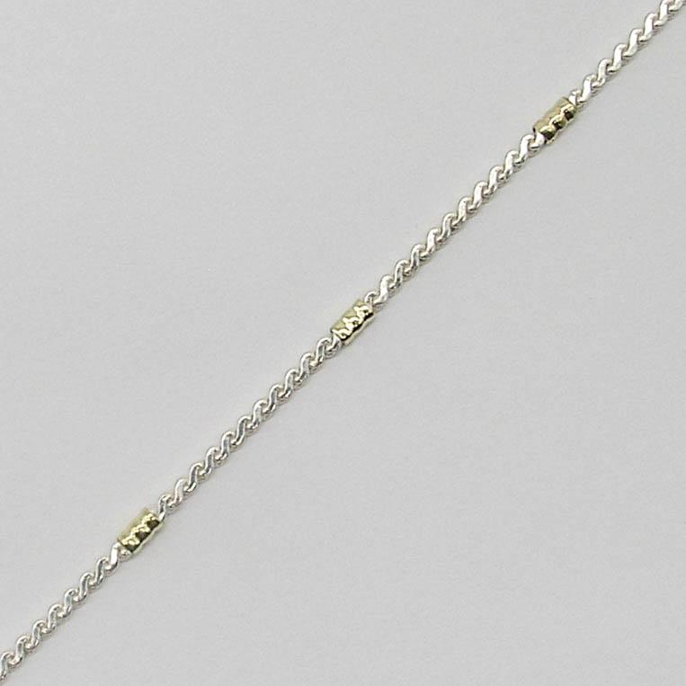 PULSERA ALMENDRA 80x18CM /PLATA Y ORO