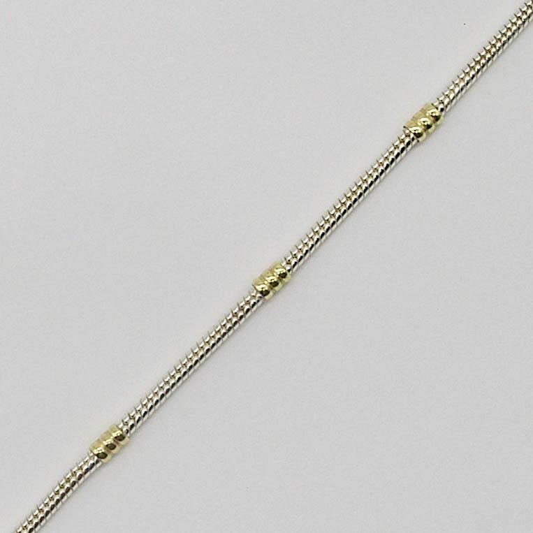 PULSERA CLAPTON VR 80x18CM /PLATA Y ORO