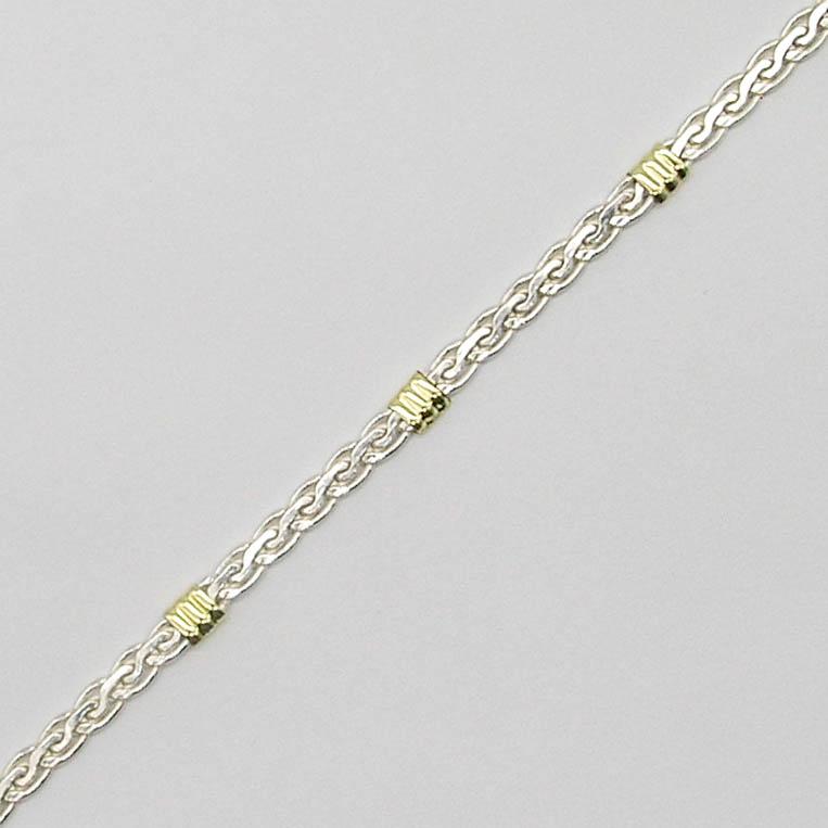 PULSERA ESPIGA CH 80x21CM /PLATA Y ORO