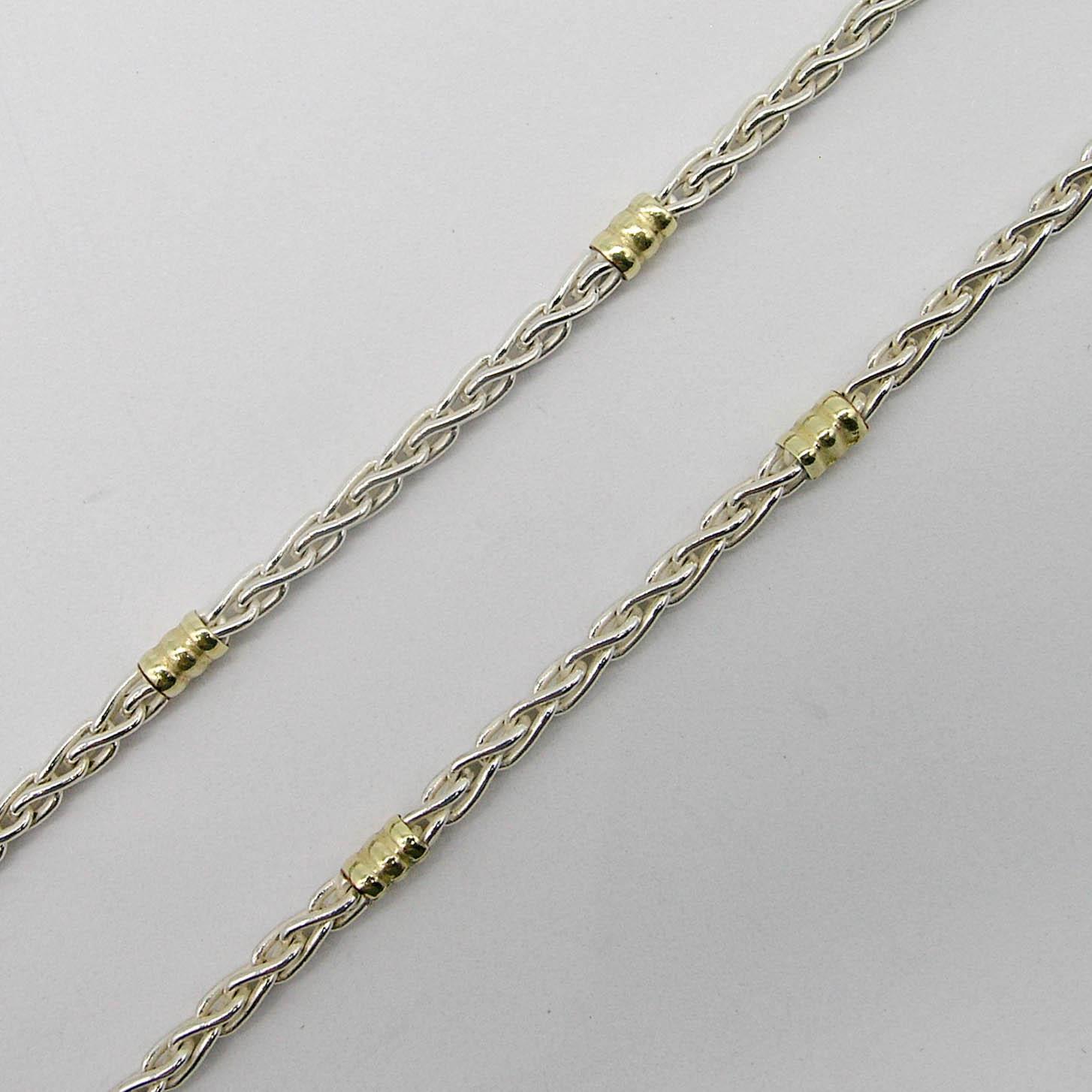 GARGANTILLA ESPIGA 80x50CM /PLATA Y ORO