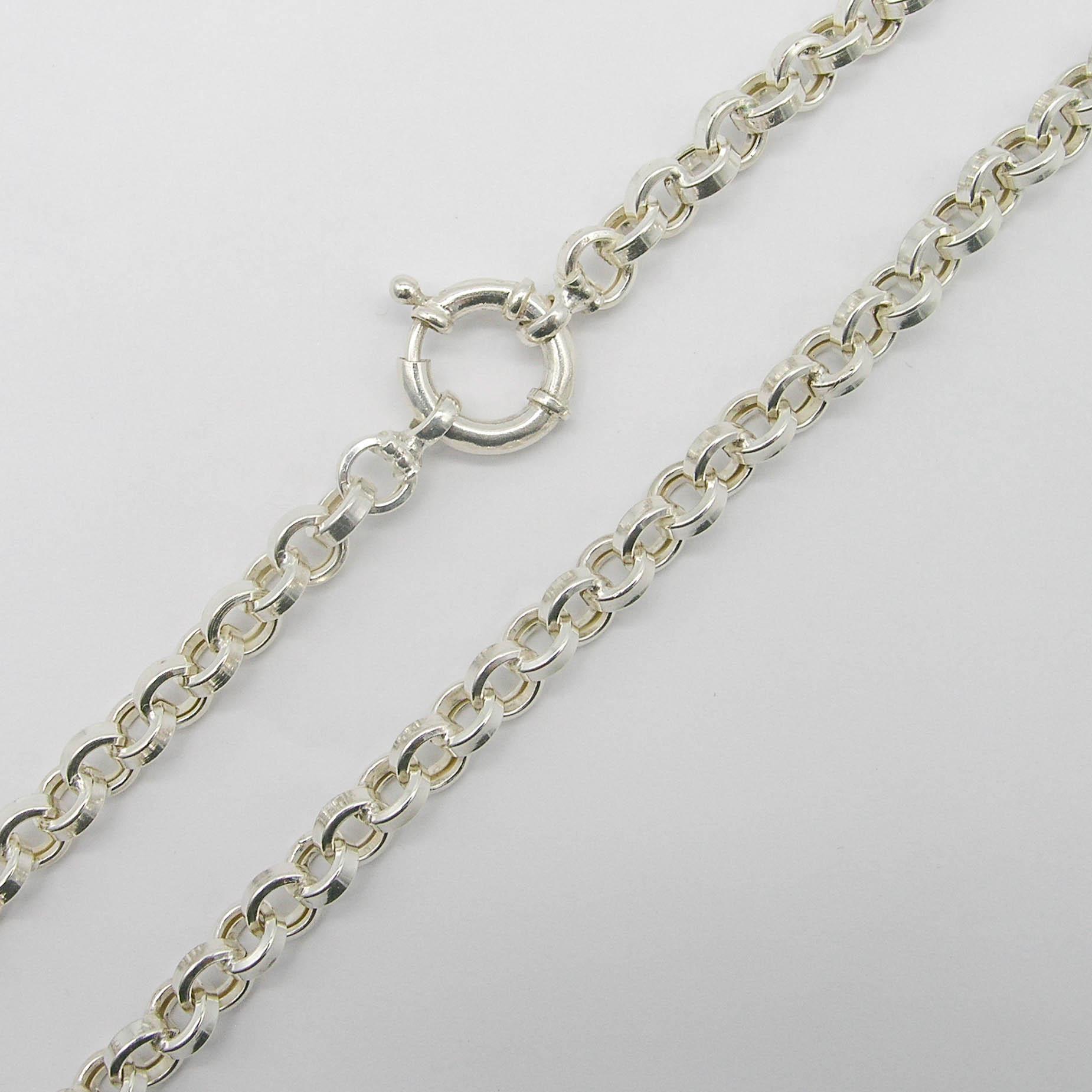 GARGANTILLA ROLO PLANA MARINERO G-A 4010 50CM /PLATA