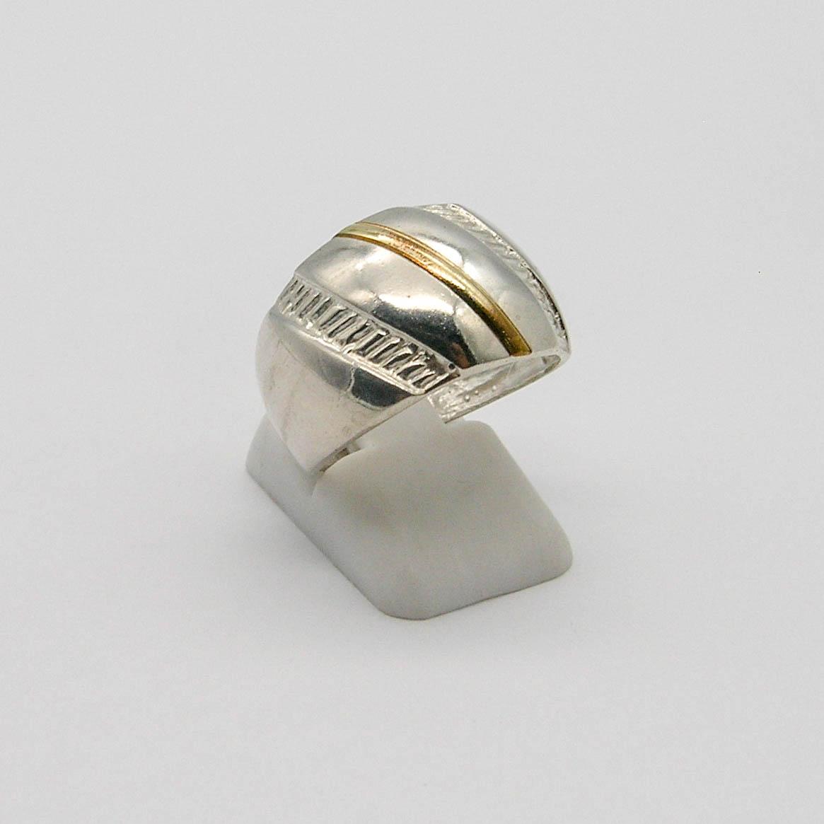 ANILLO BOMBE /PLATA Y ORO
