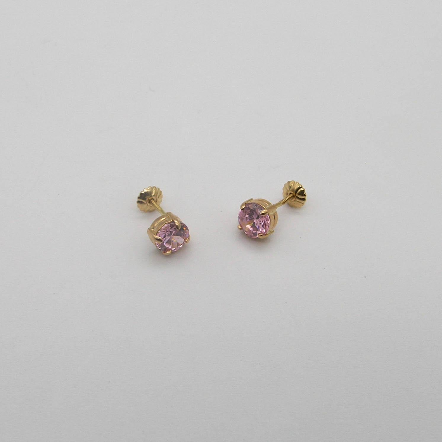 AROS CUBIC 5MM GRIFAS /O.ROJO