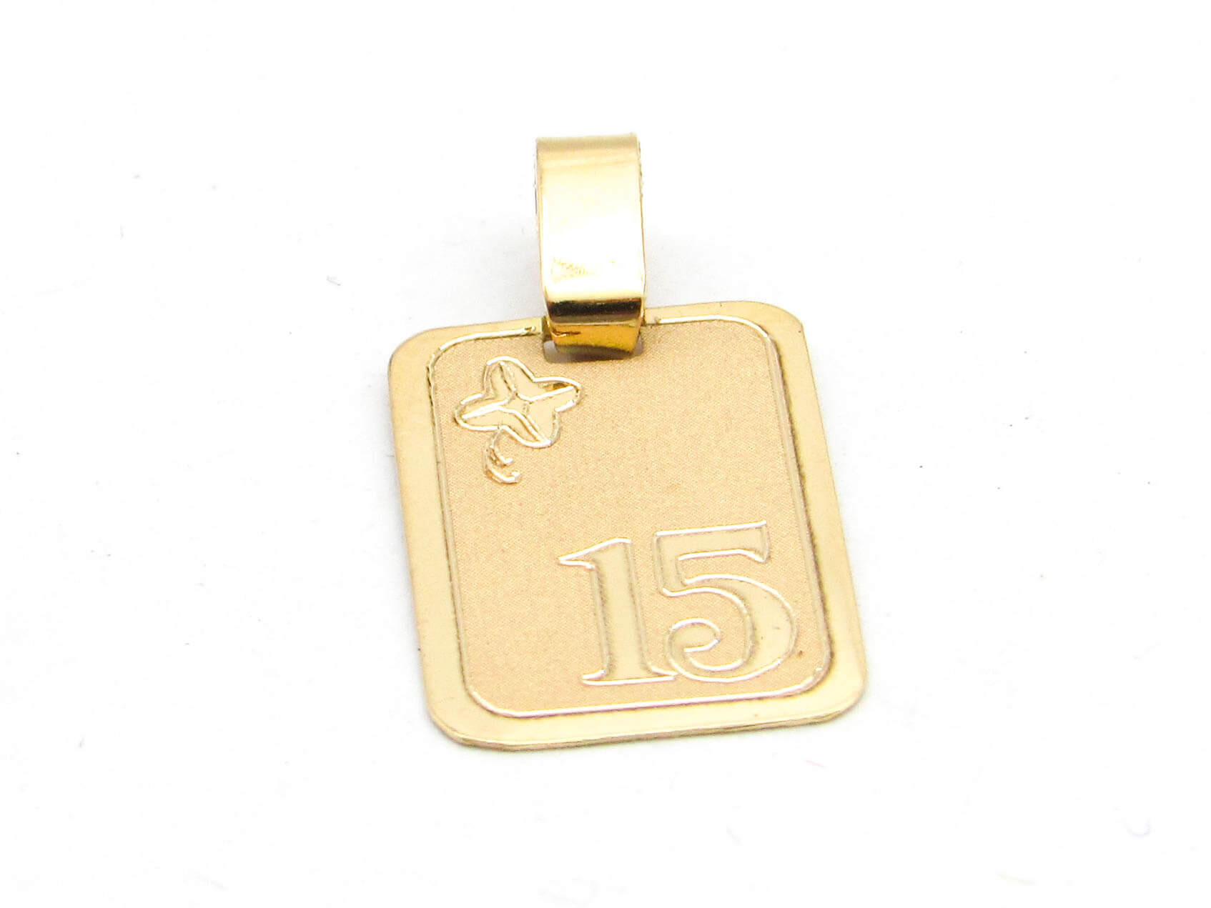 MEDALLA 15AÑOS 10x15MM N°800 /O. ROJO