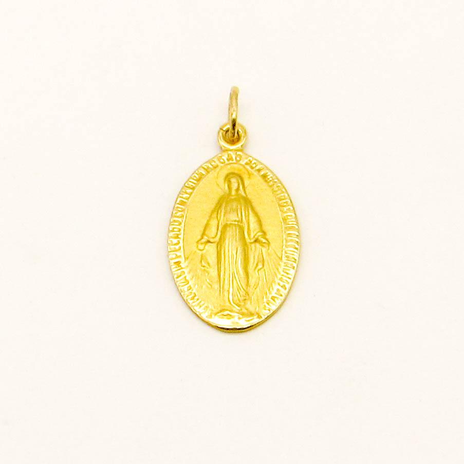 MEDALLA MILAGROSA 17x11MM /O.AMARILLO