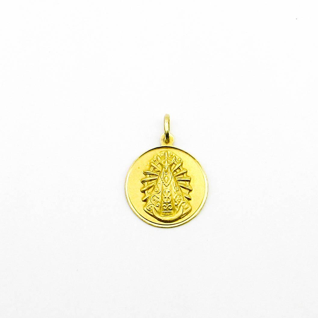 MEDALLA VIRGEN DE LUJAN 15MM /O.AMARILLO