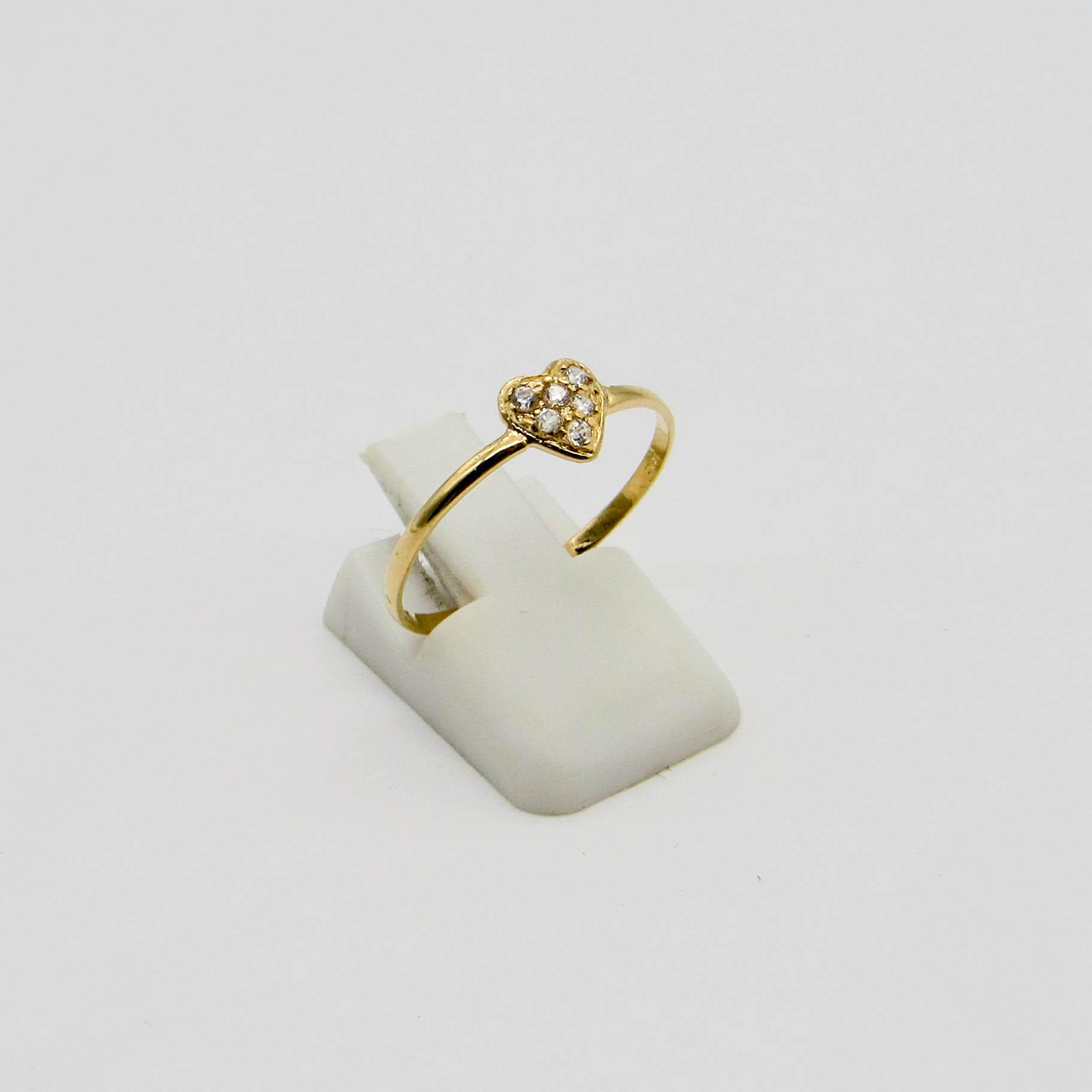 ANILLO CORAZON CUBICS /O.ROJO