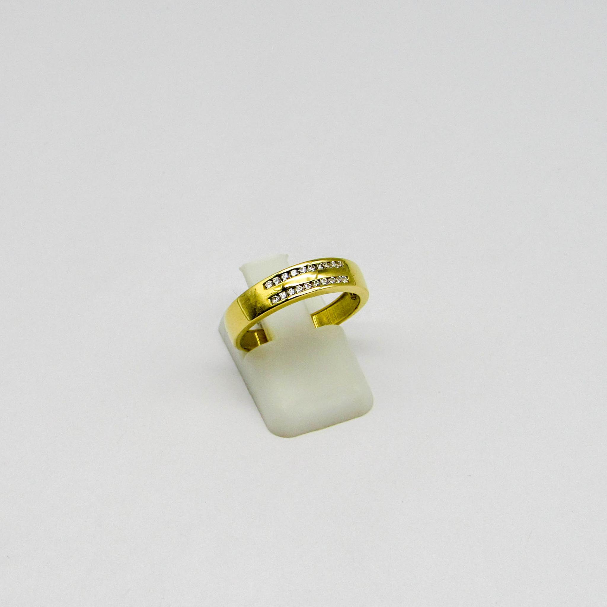 ANILLO DOBLE FILA CUBICS 3647 /O.AMARILLO