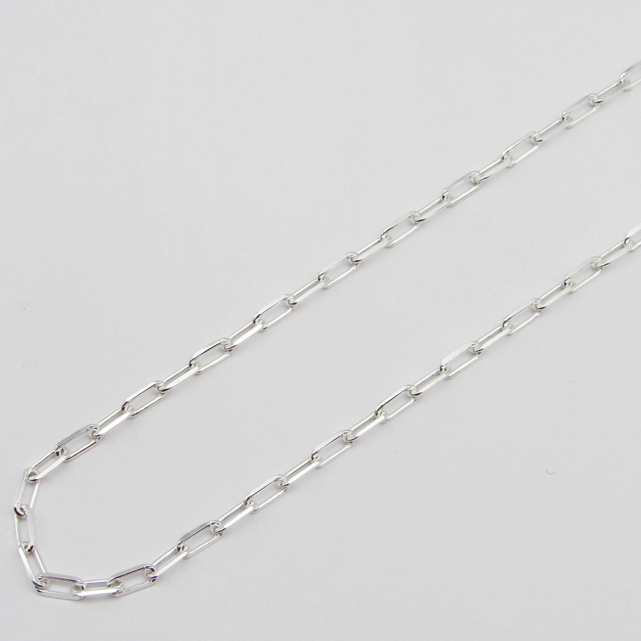 CADENA FORCET LARGO 0.80x45CM /PLATA
