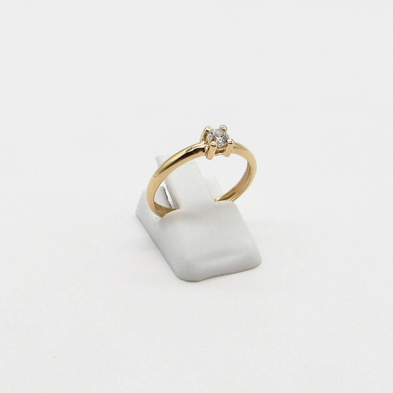 ANILLO SOLITARIO GRIFAS*4 CUBIC /O.ROJO