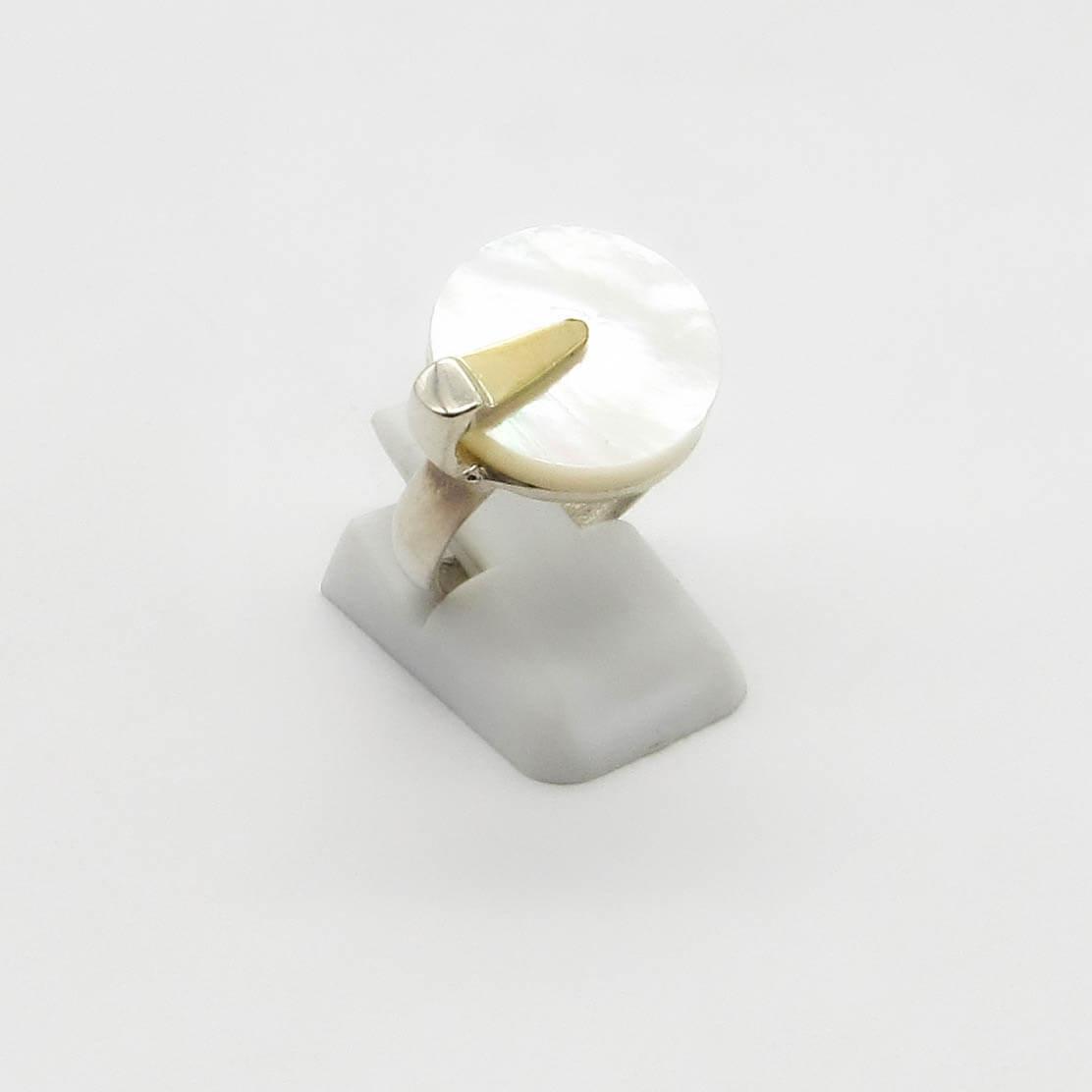 ANILLO NACAR /PLATA Y ORO