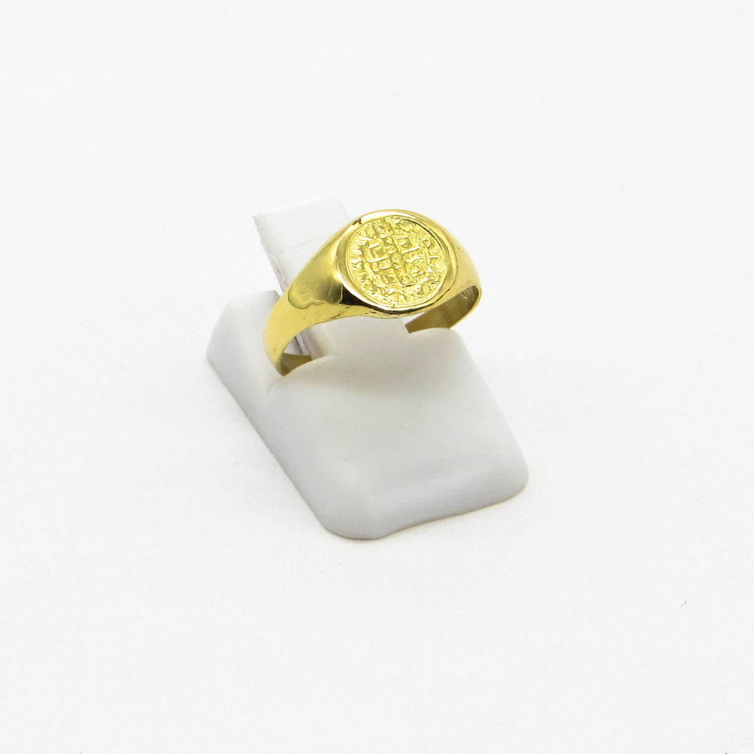 ANILLO SAN BENITO  8MM /O.AMARILLO