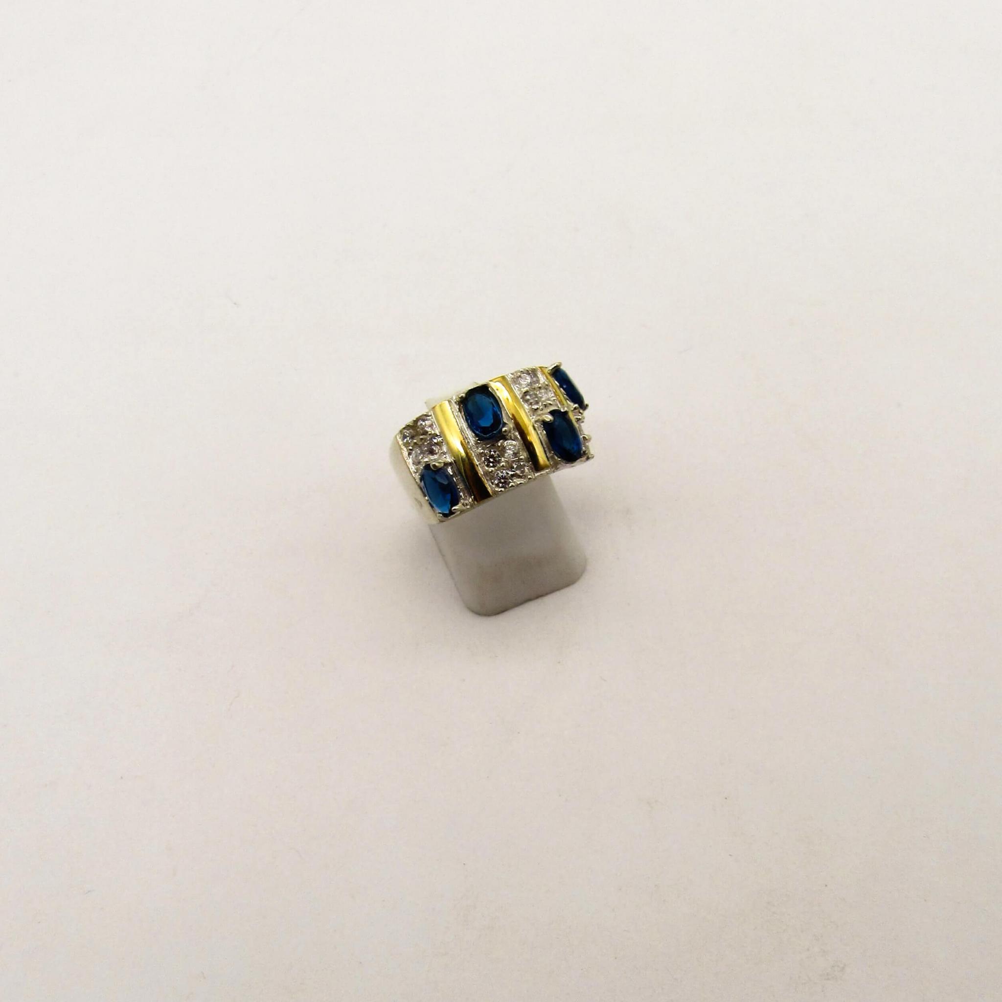 ANILLO CUBICS /PLATA Y ORO
