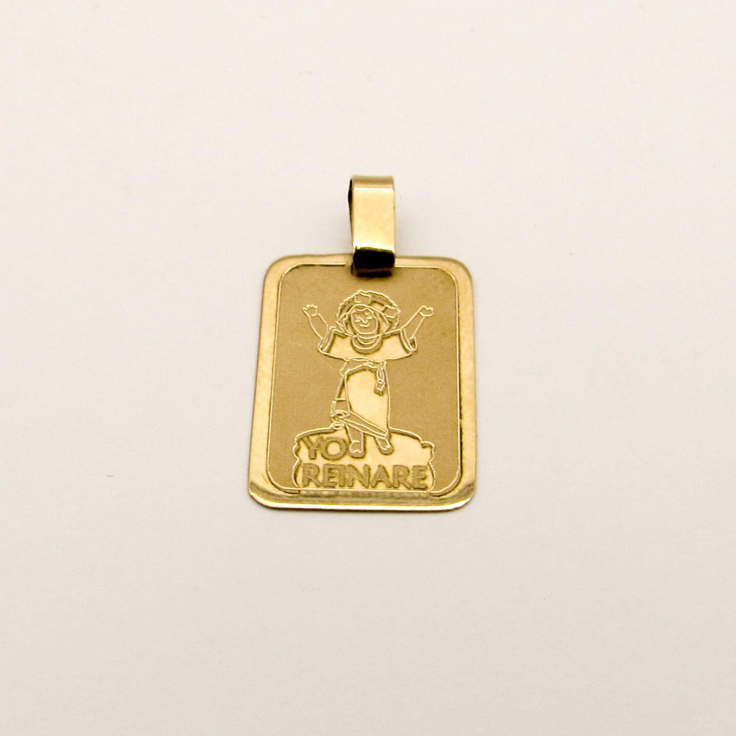 MEDALLA DIVINO NIÑO 13x18MM /O.ROJO