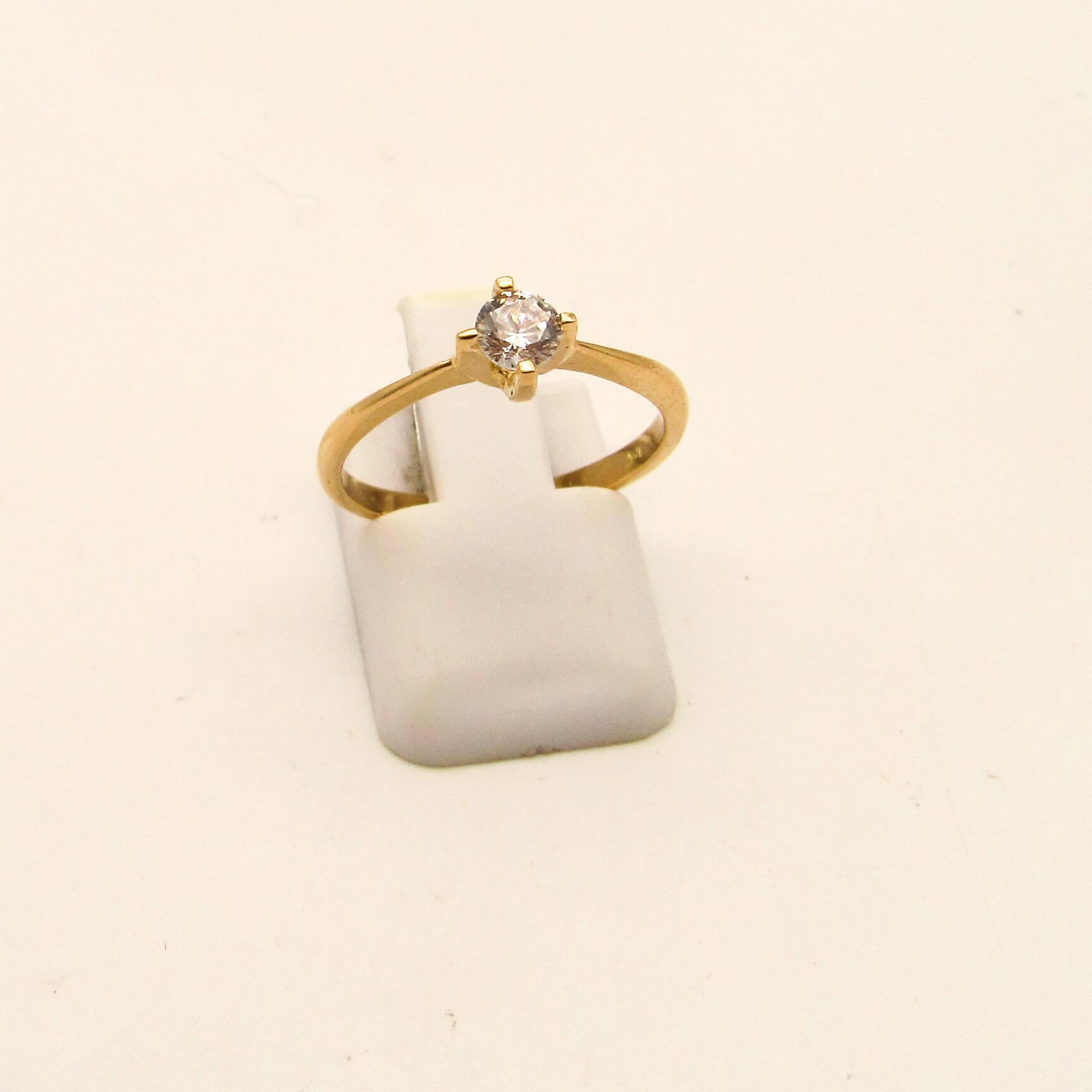 ANILLO CINTILLO SOLITARIO 3474 /O.ROJO
