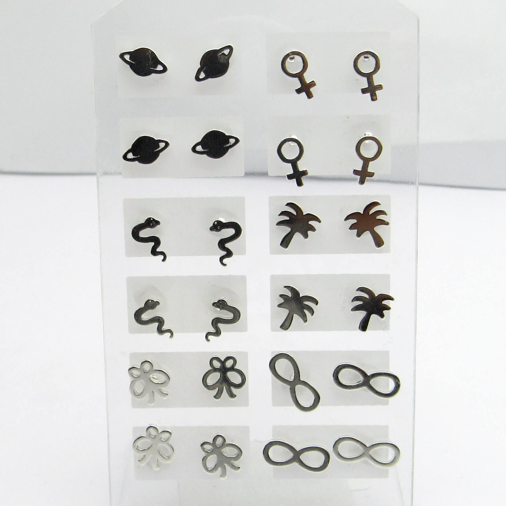 AROS FIGURA *12 PARES /ACERO BLANCO