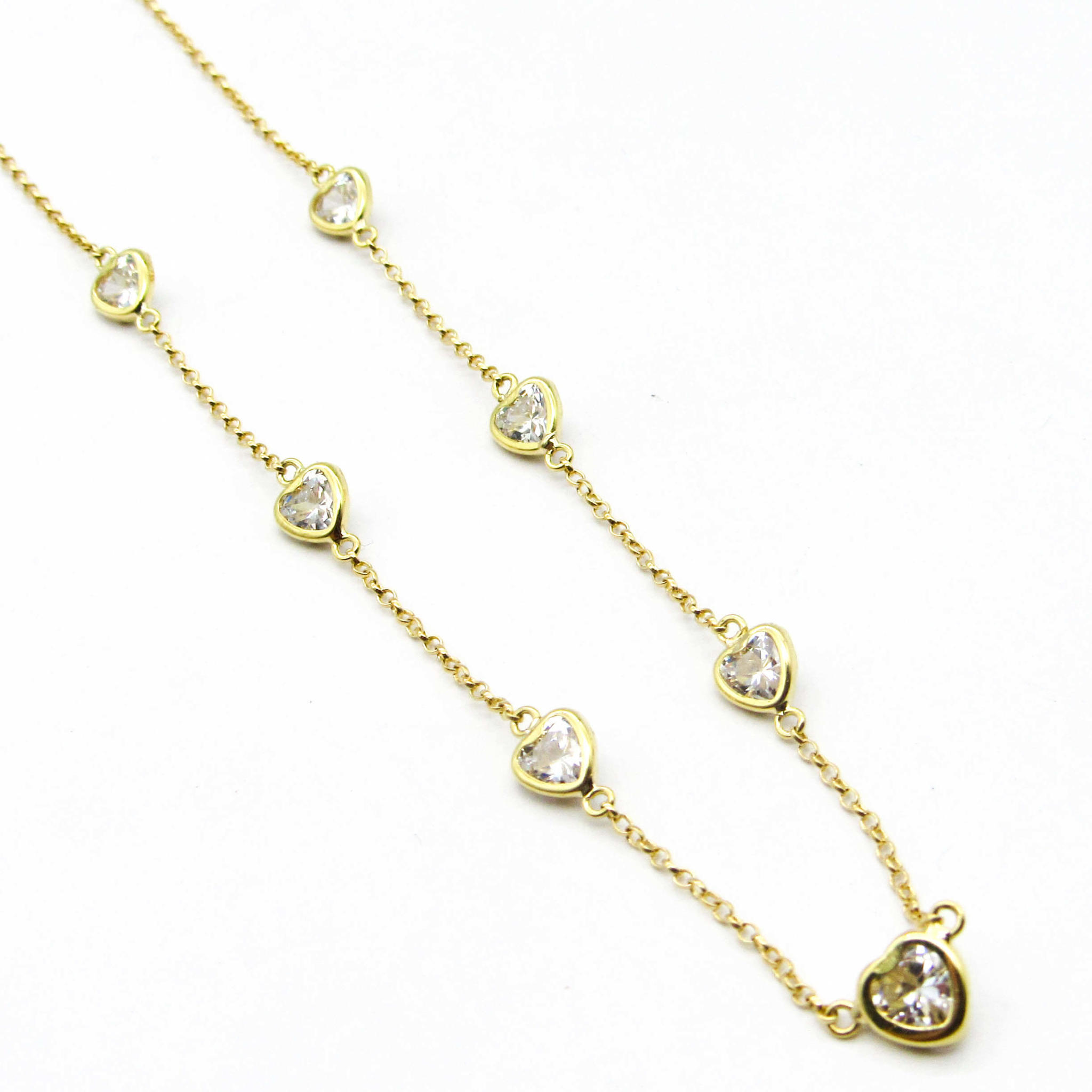 COLLAR 45CM CUBICS CORAZON*7 /O.AMARILLO