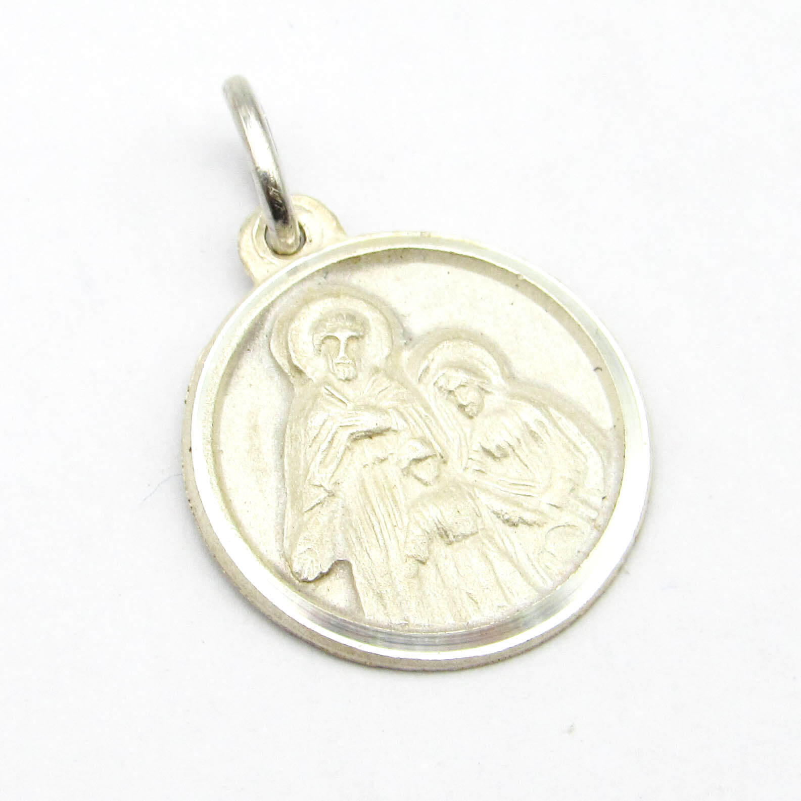 MEDALLA SAGRADA FAMILIA 13MM /PLATA