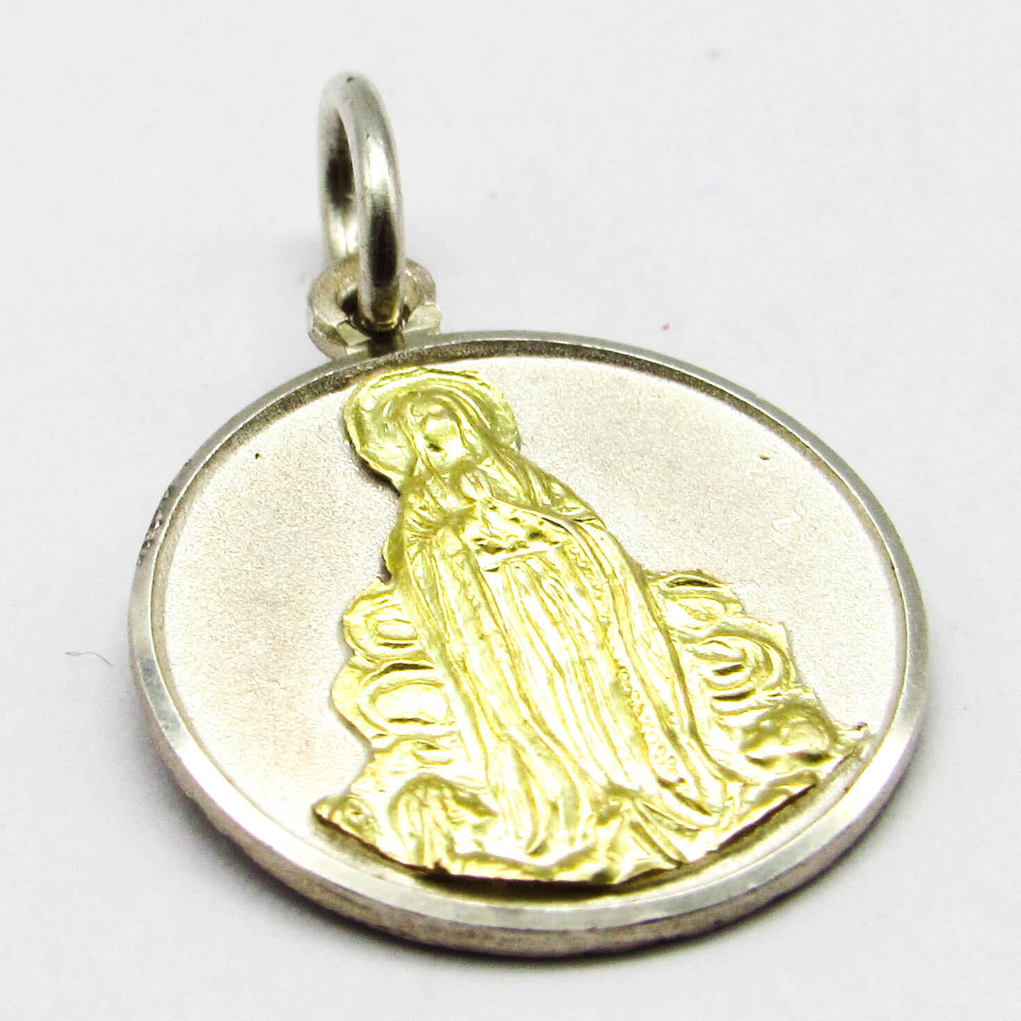 MEDALLA VIRGEN DE FATIMA 15MM (C) /PLATA Y ORO