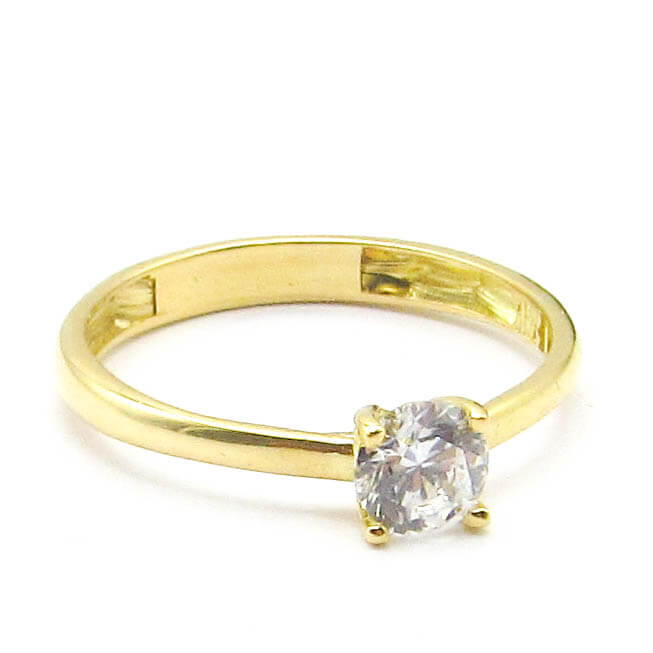ANILLO CINTILLO SOLITARIO 3690 /O.AMARILLO