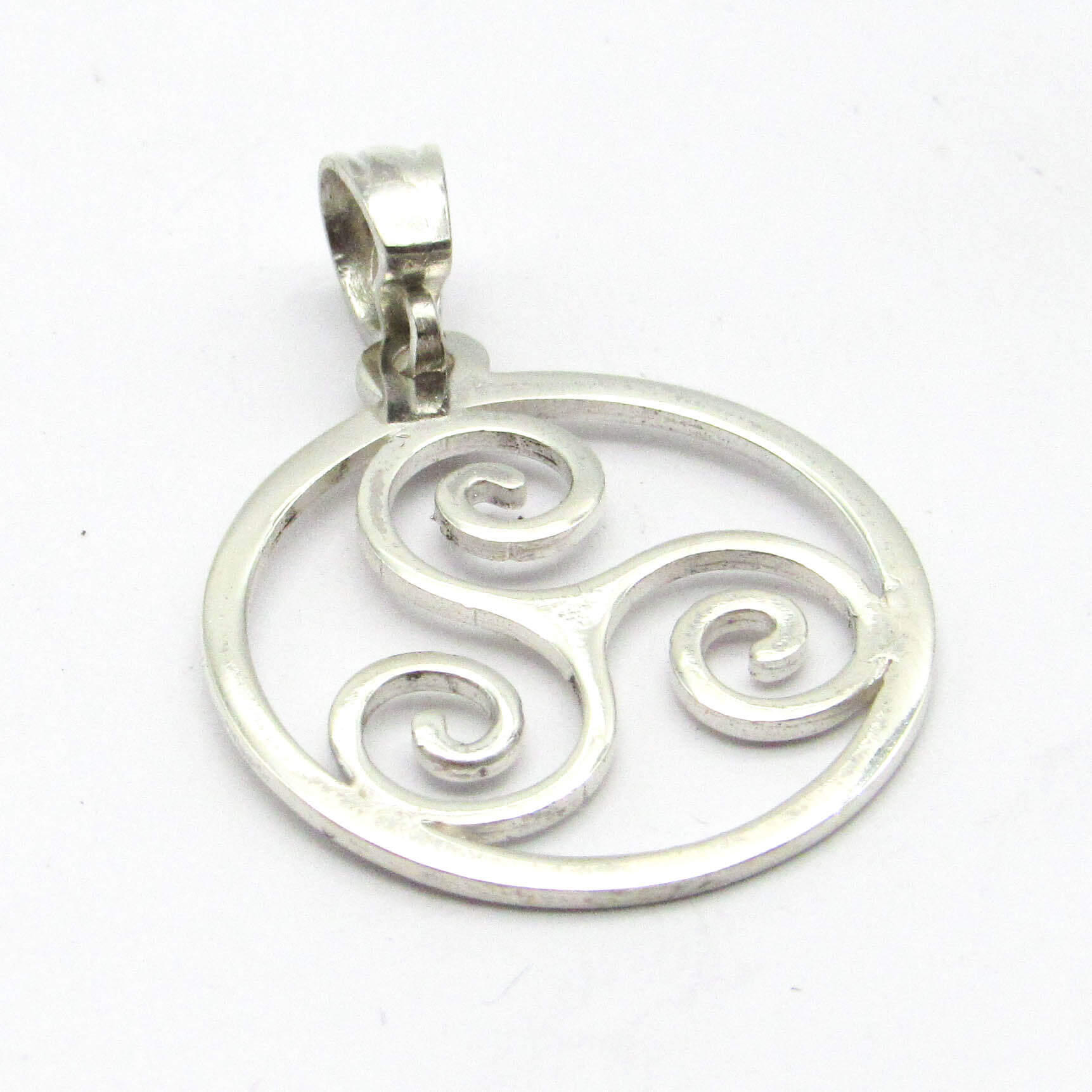 DIJE CALADO 22MM /PLATA
