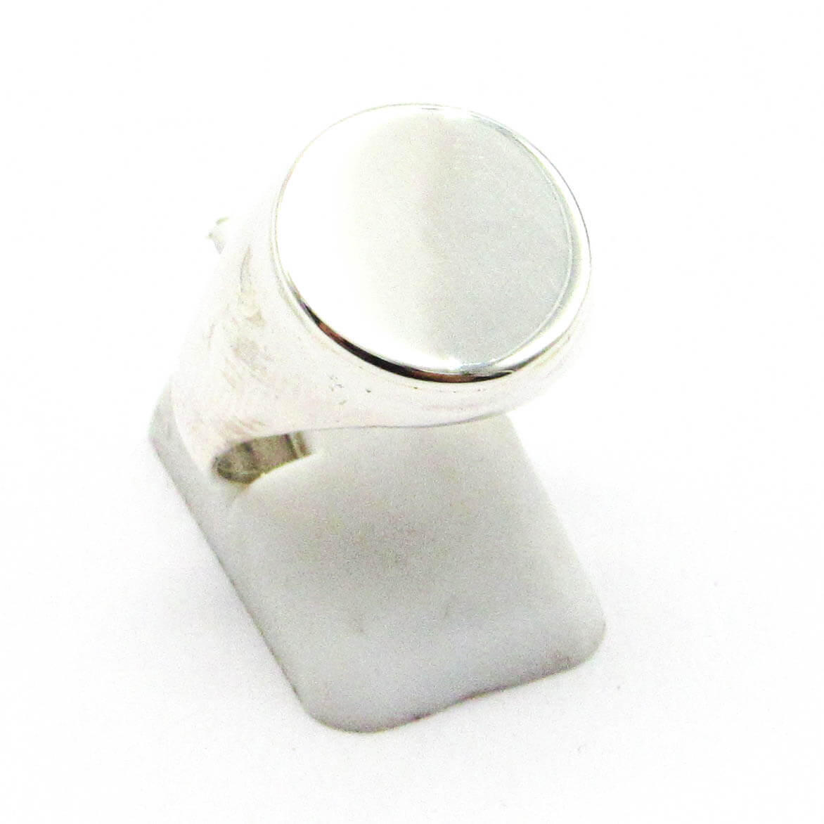 ANILLO SELLO 15MM PULIDO  /PLATA