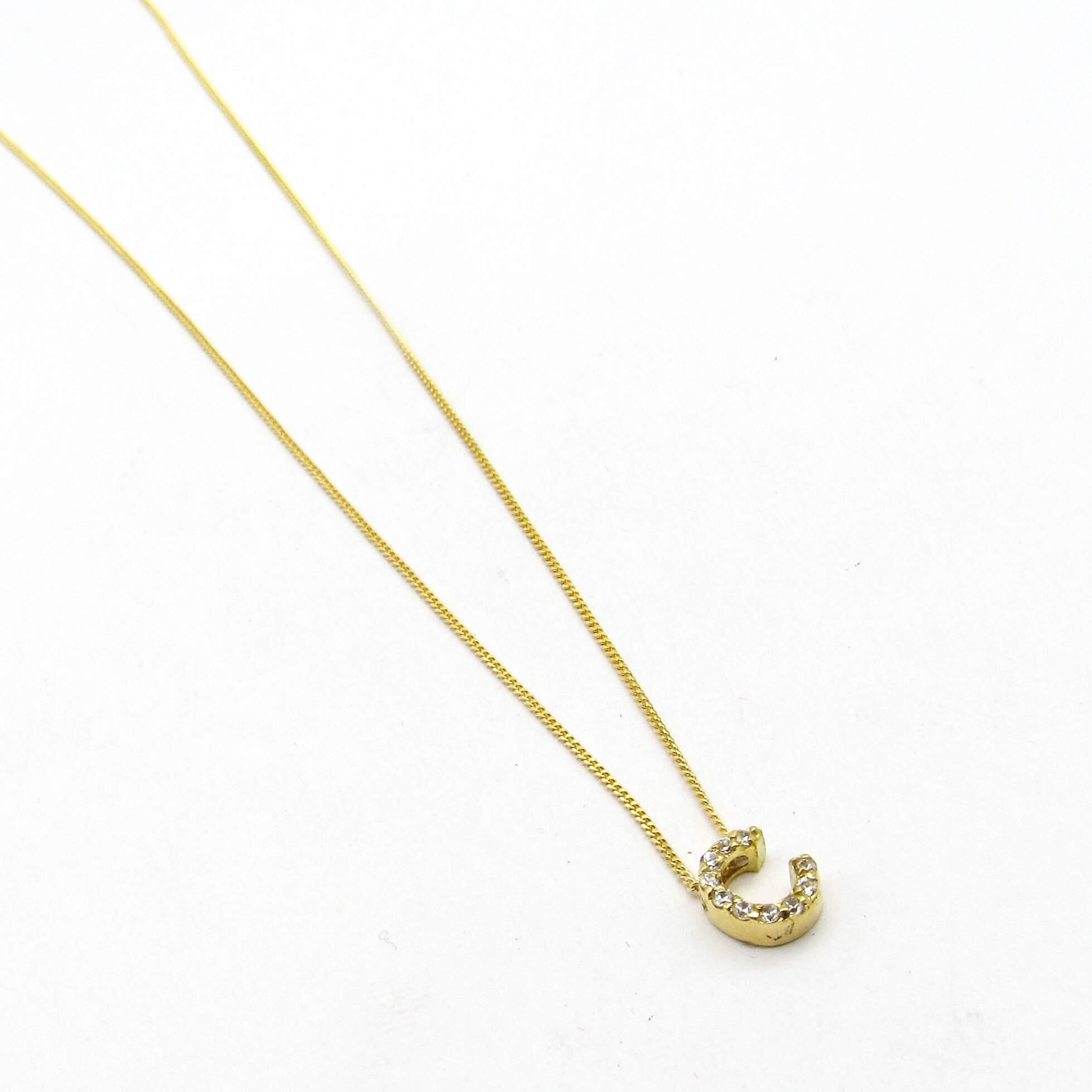 COLLAR GROUMET INICIAL CUBIC D342 /O.AMARILLO