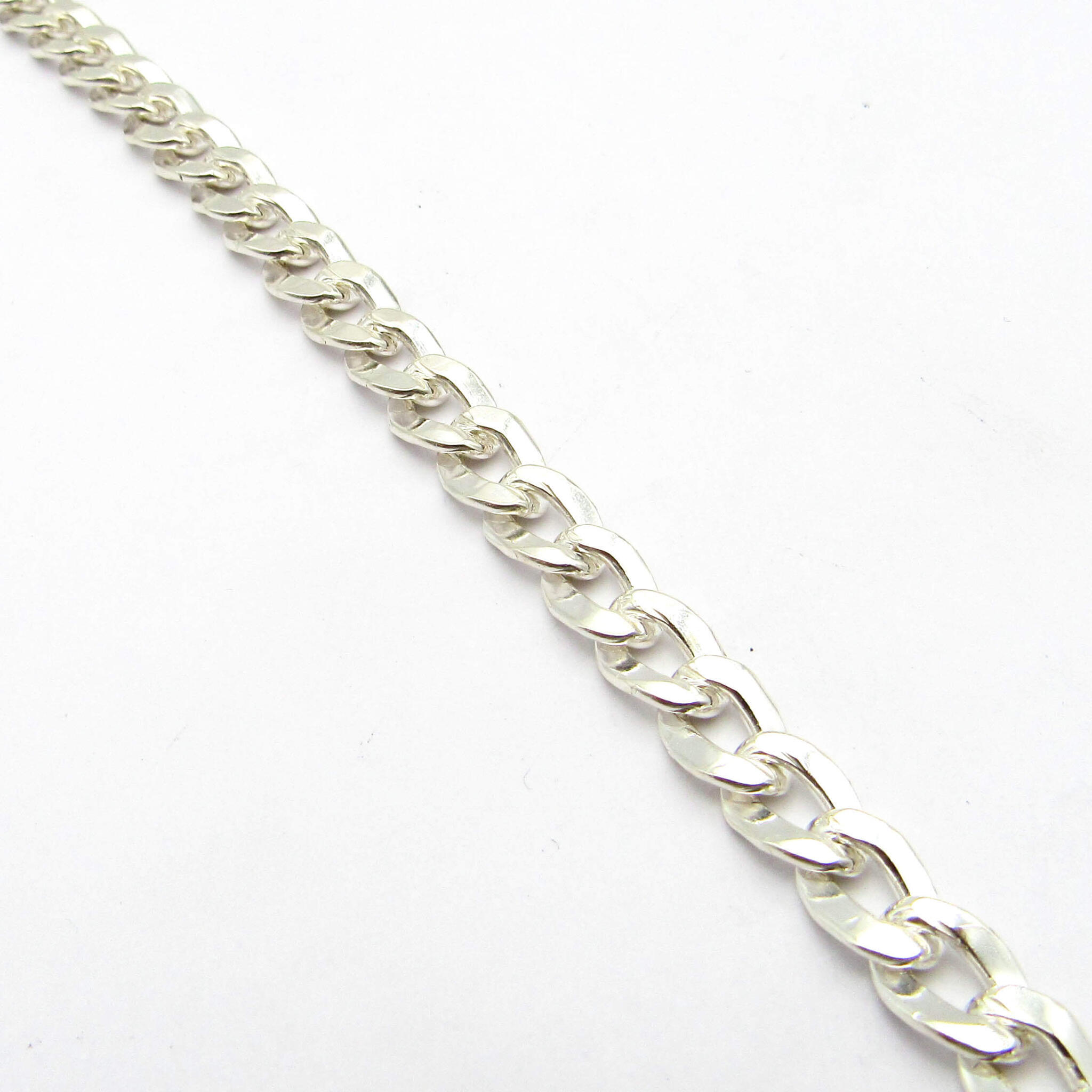 PULSERA GROUMET FLAT N°1 21CM /PLATA