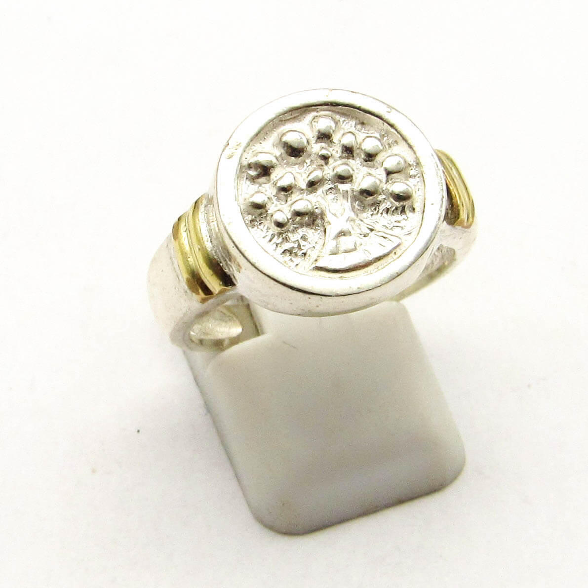 ANILLO ARBOL /PLATA Y ORO