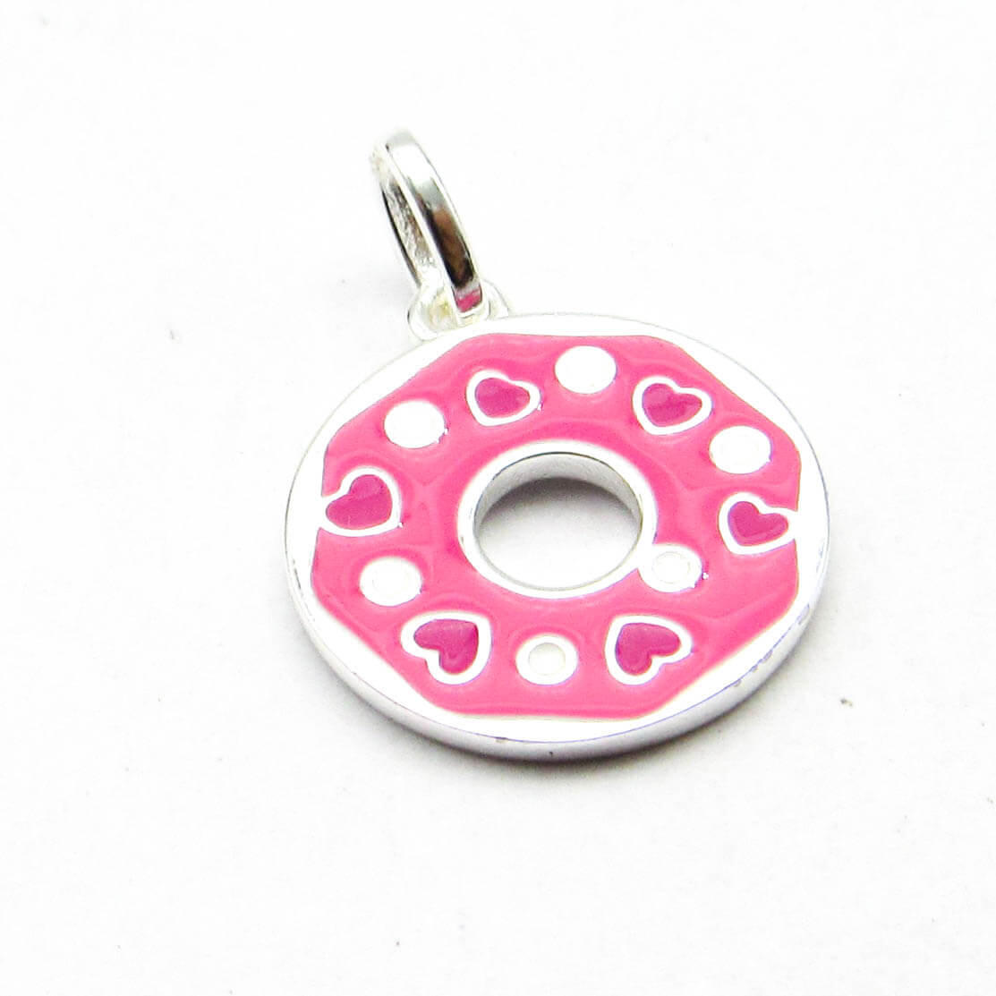 DIJE DONA ESMALTADO 13MM /PLATA