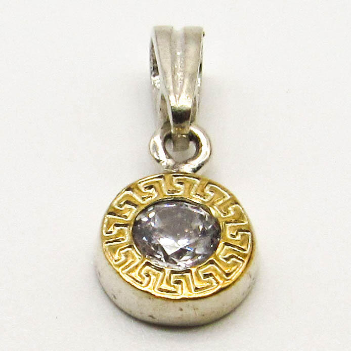 DIJE CUBIC GUARDA 10MM /PLATA Y ORO