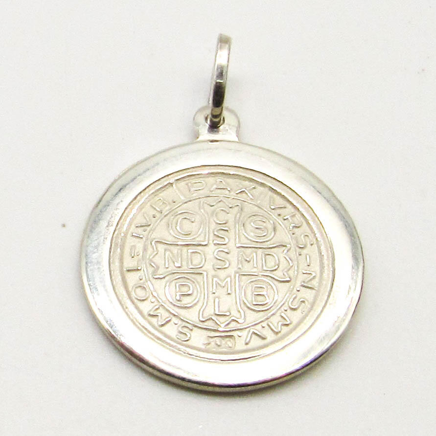 MEDALLA SAN BENITO VIROLA 20MM /PLATA
