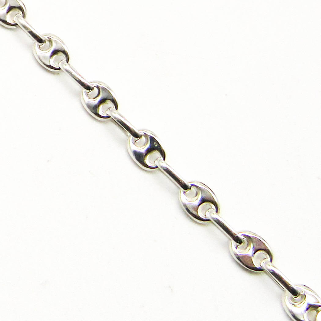 PULSERA TIPO GUCCI N°1 21CM /PLATA