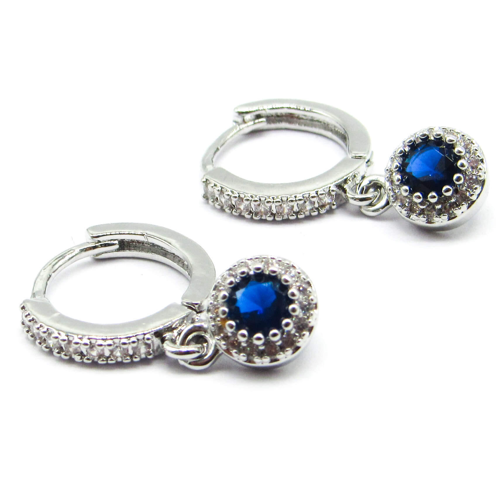 AROS ARGOLLA 12MM COLGANTE PIEDRAS /ACERO 