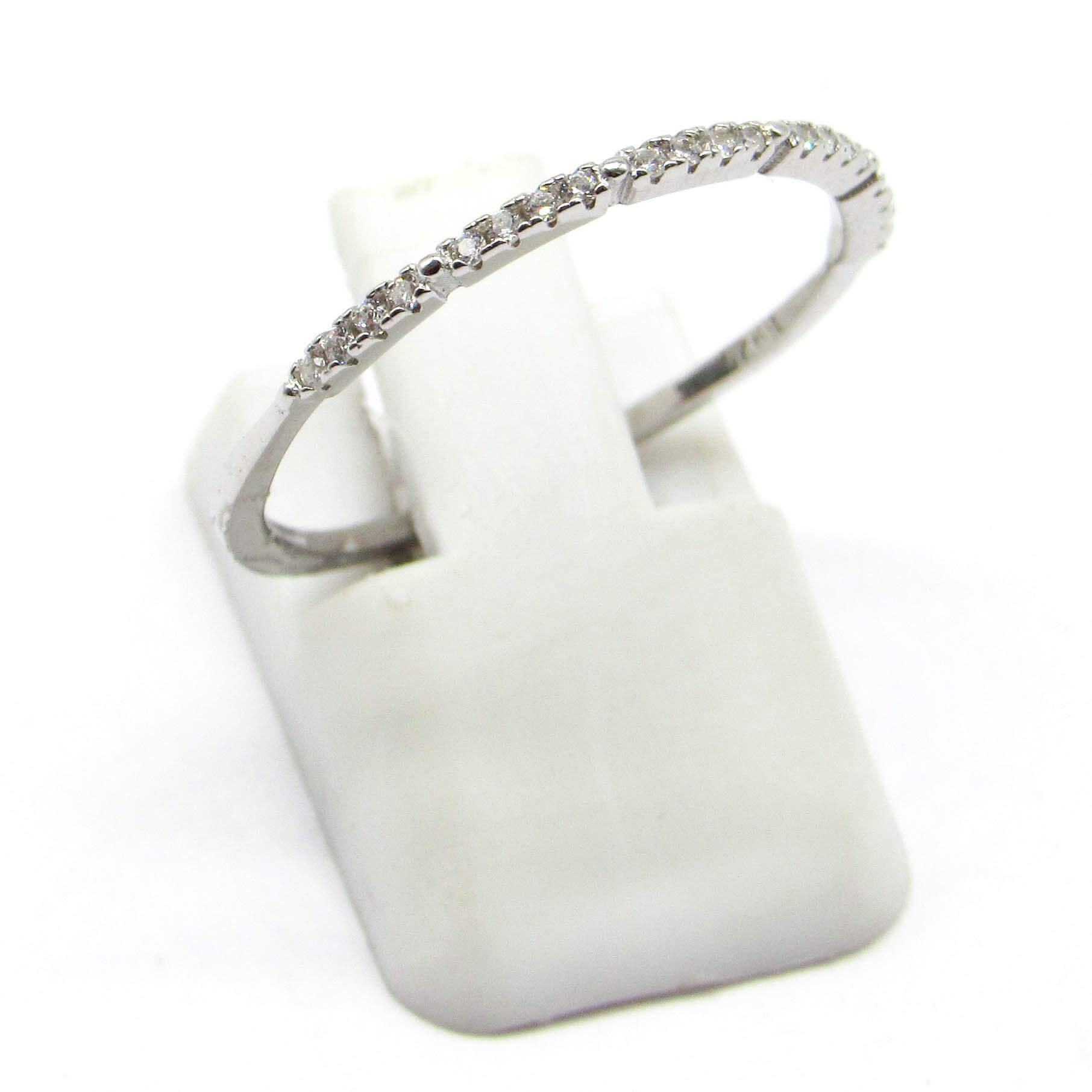 ANILLO MEDIO SIN FIN CUBICS /PLATA