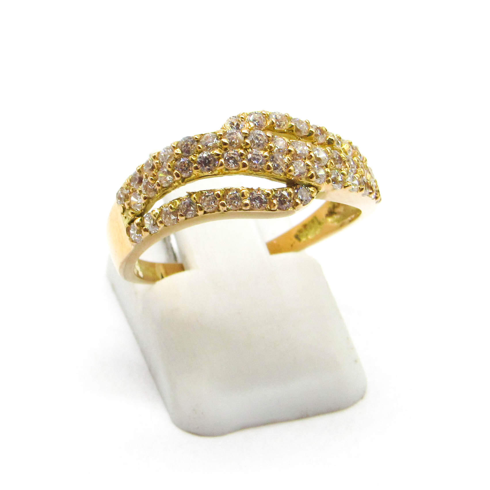 ANILLO ONDAS CUBICS 876 /O.ROJO