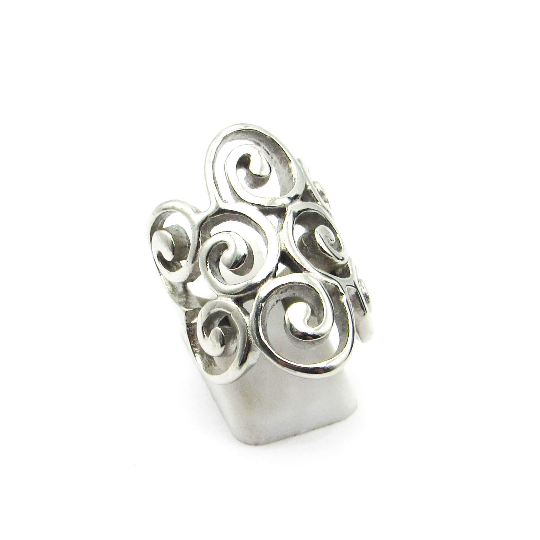 ANILLO ESPIRALES / ACERO