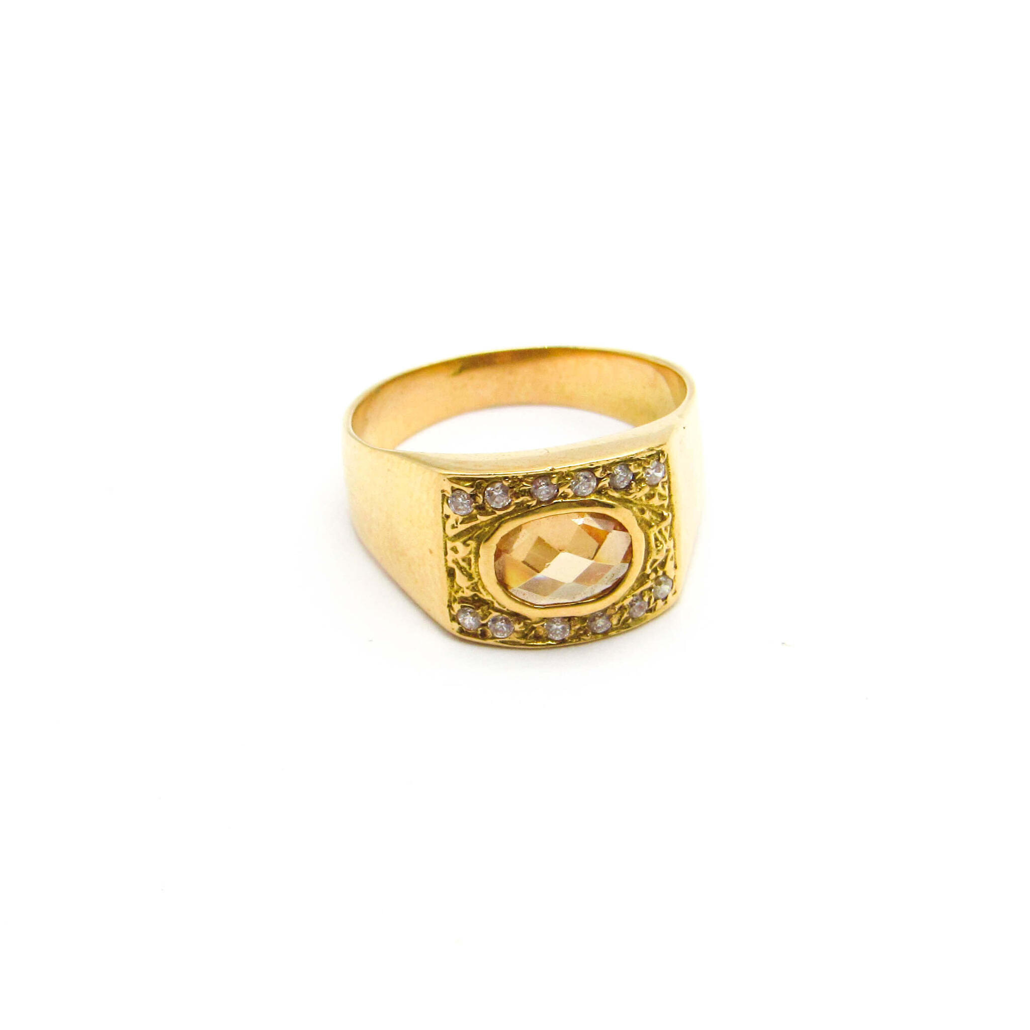 ANILLO CUBICS TOPACIO / O.AMARILLO