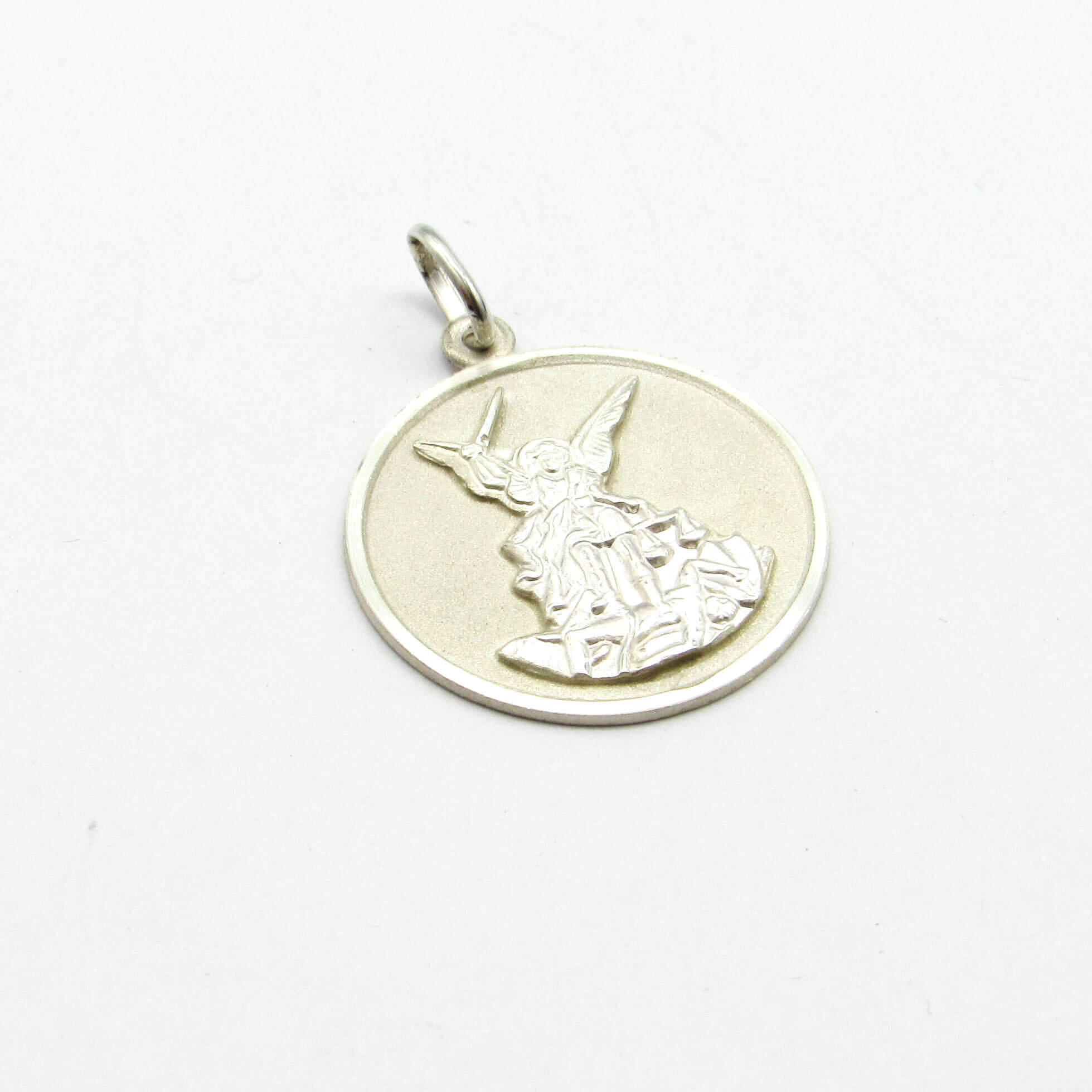 MEDALLA SAN MIGUEL ARCANGEL 24MM /PLATA