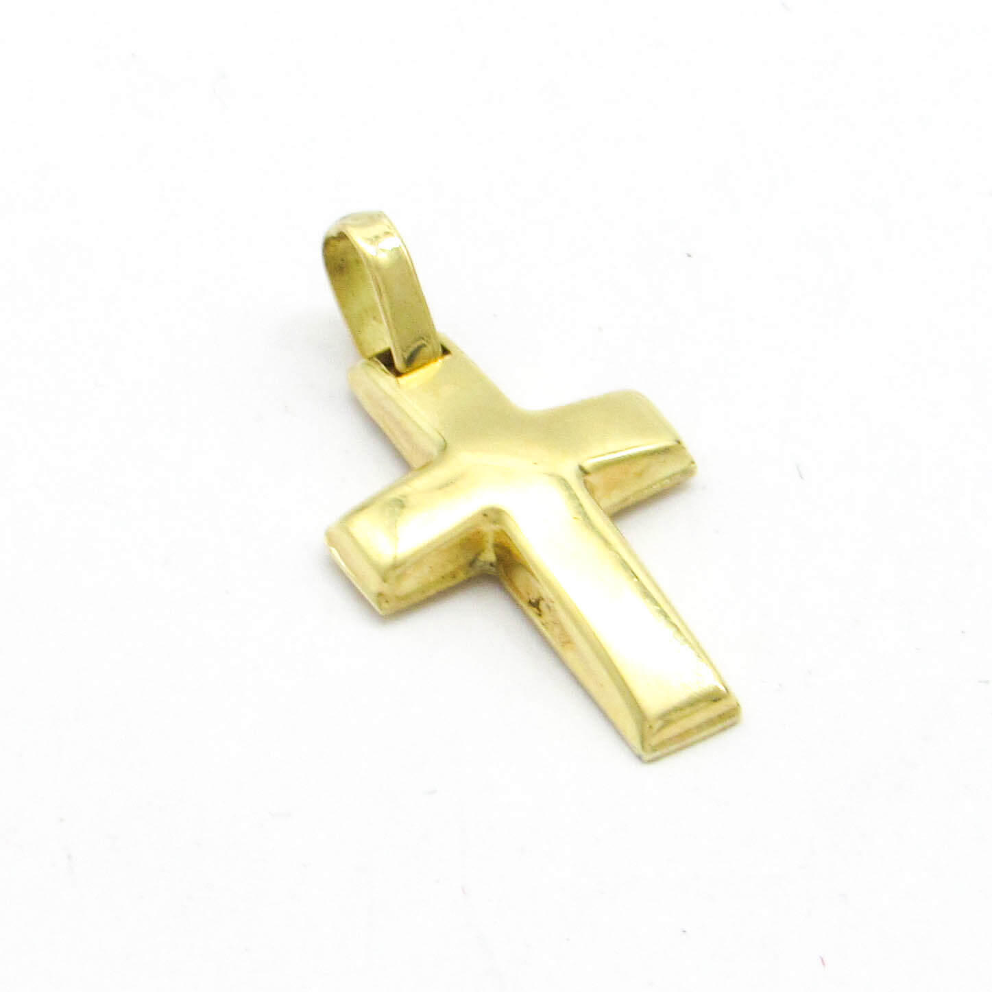 	DIJE CRUZ ENCAMISADA N°2 12x19MM /O.AMARILLO