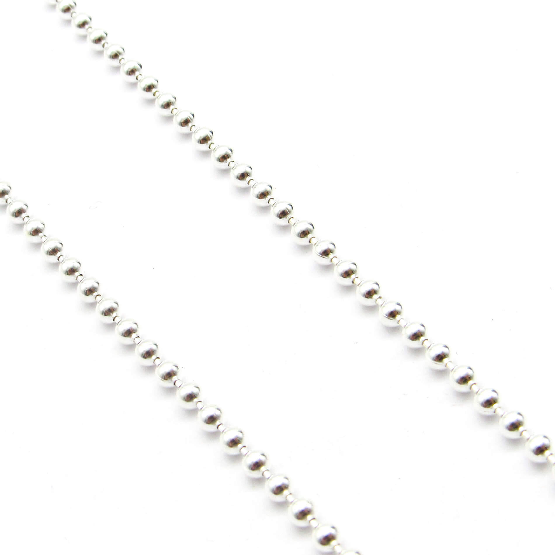 CADENAS BOLITAS 45CM /PLATA