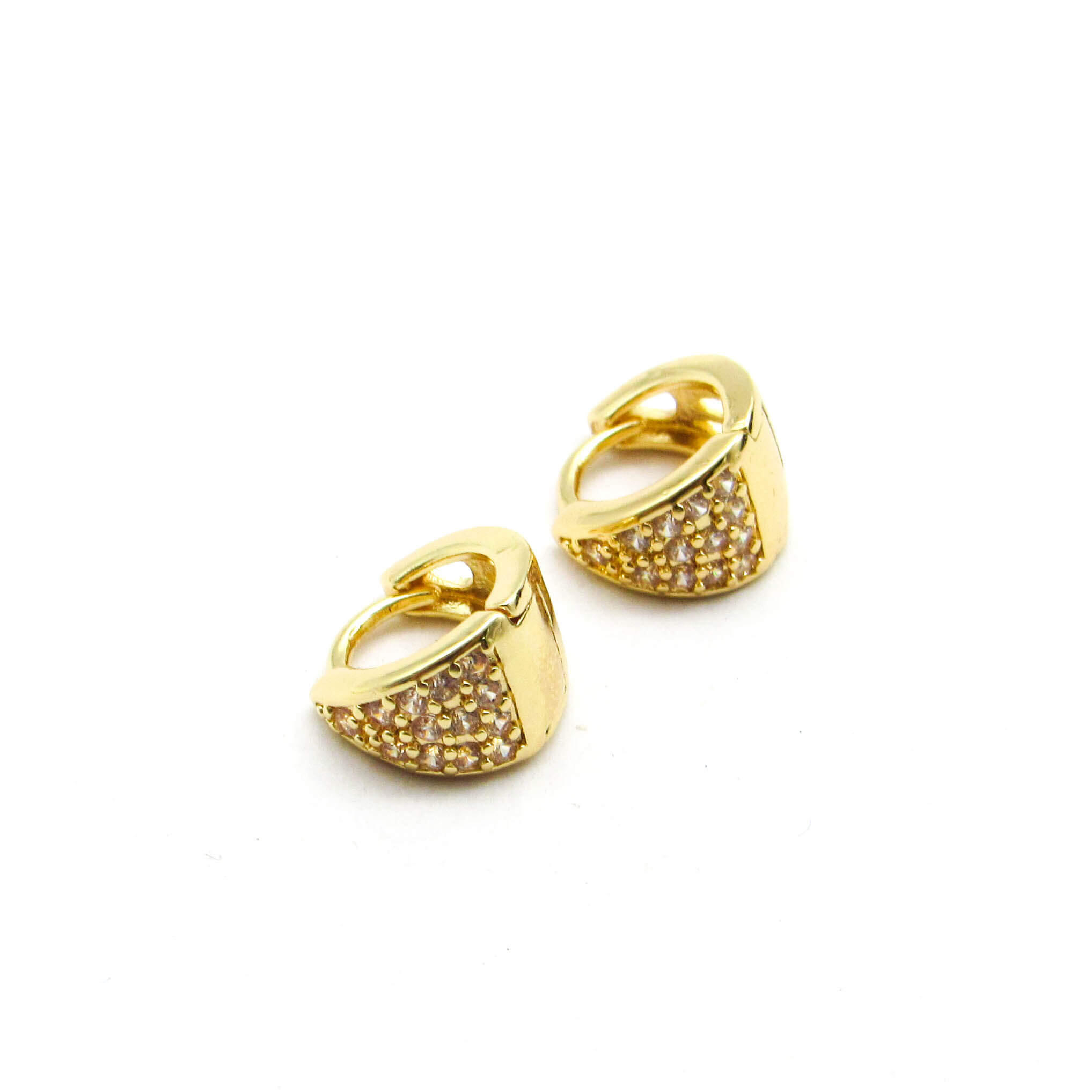 AROS ARGOLLA PIEDRAS / ACERO DORADO