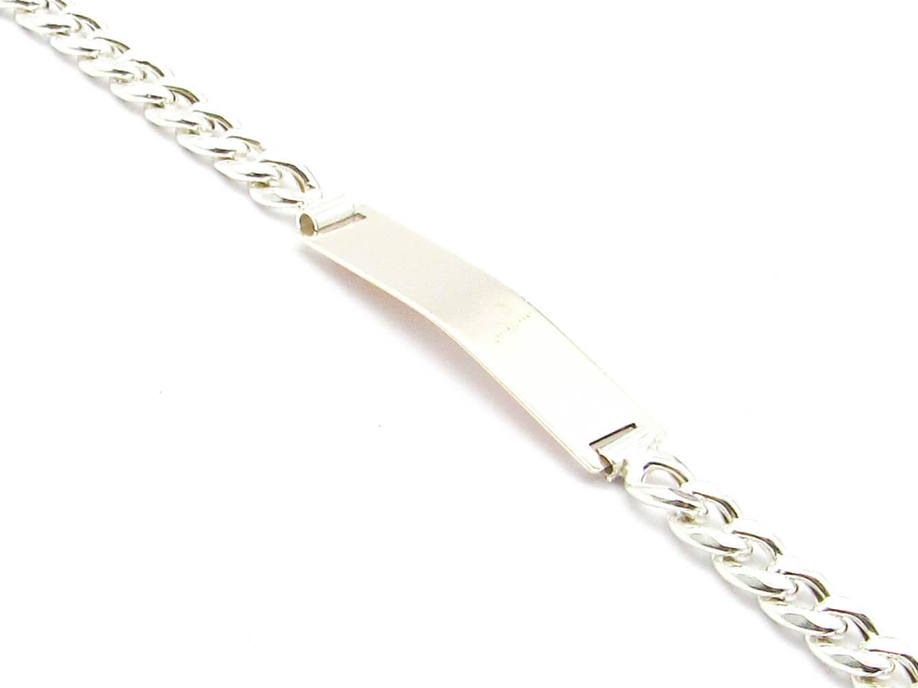 PULSERA IDENTIDAD GROUMET1 18CM /PLATA
