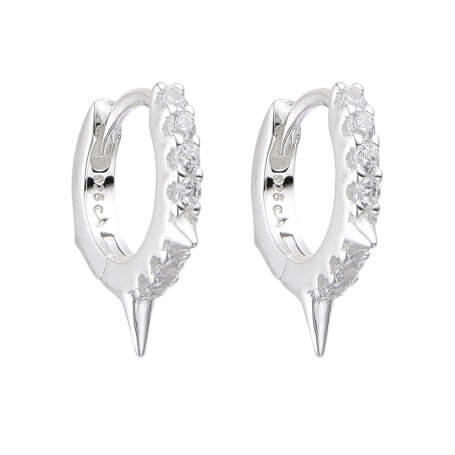 ARO ARGOLLA CUBIC PINCHE 12MM / PLATA